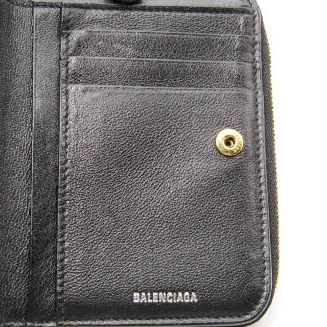 BALENCIAGA バレンシアガ 二つ折り財布 650871 1IZIM 1090 ロゴ バイ