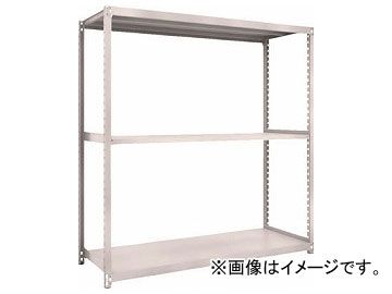 トラスコ中山 M2型軽中量棚 860×300×H1800 3段 単体 ネオグレ M2-6333 NG(7800975)