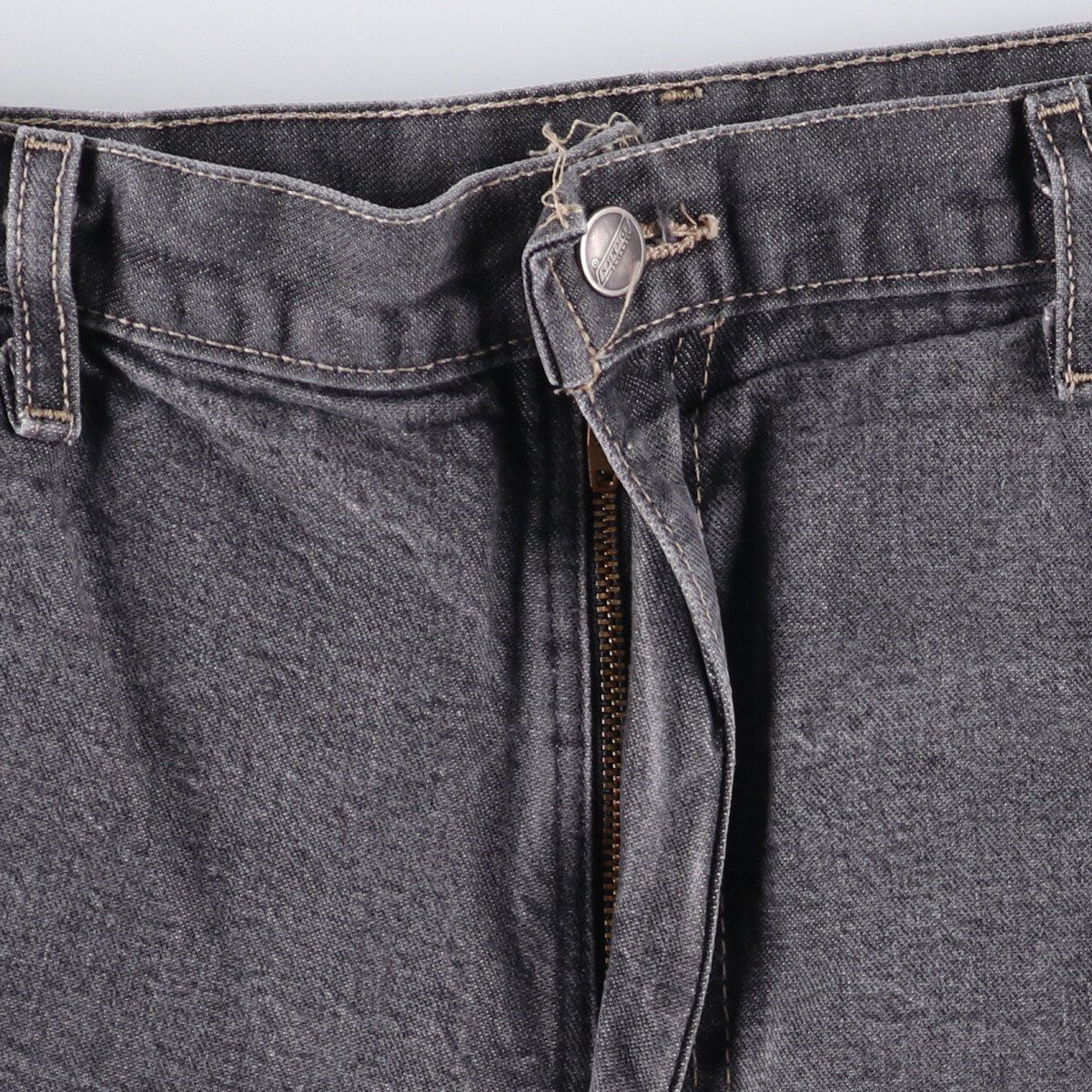 古着 ディッキーズ Dickies Loose Fit ブラックデニムショーツ ハーフ