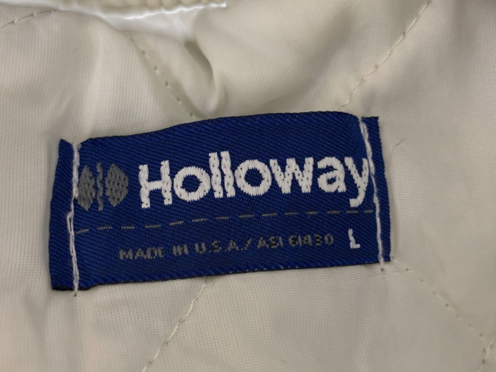 HOLLOWAY (ホロウェイ) 90s USA製 古着 中綿 ナイロンスタジャン 裏 