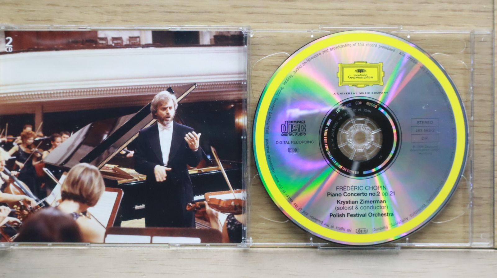 クリスティアン・ツィマーマン　 サイン入りCD ピアノ協奏曲第1番、第2番 クリスチャン・ツィメルマン、小澤