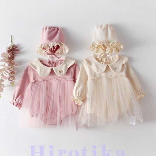 ベビー服 女の子 長袖 春 秋冬 キッズ服 60 70 80 90cm カバーオール ロンパース コットン 帽子つけ 袴　おしゃれ 安い服 おもしろ 子供服 お出かけ