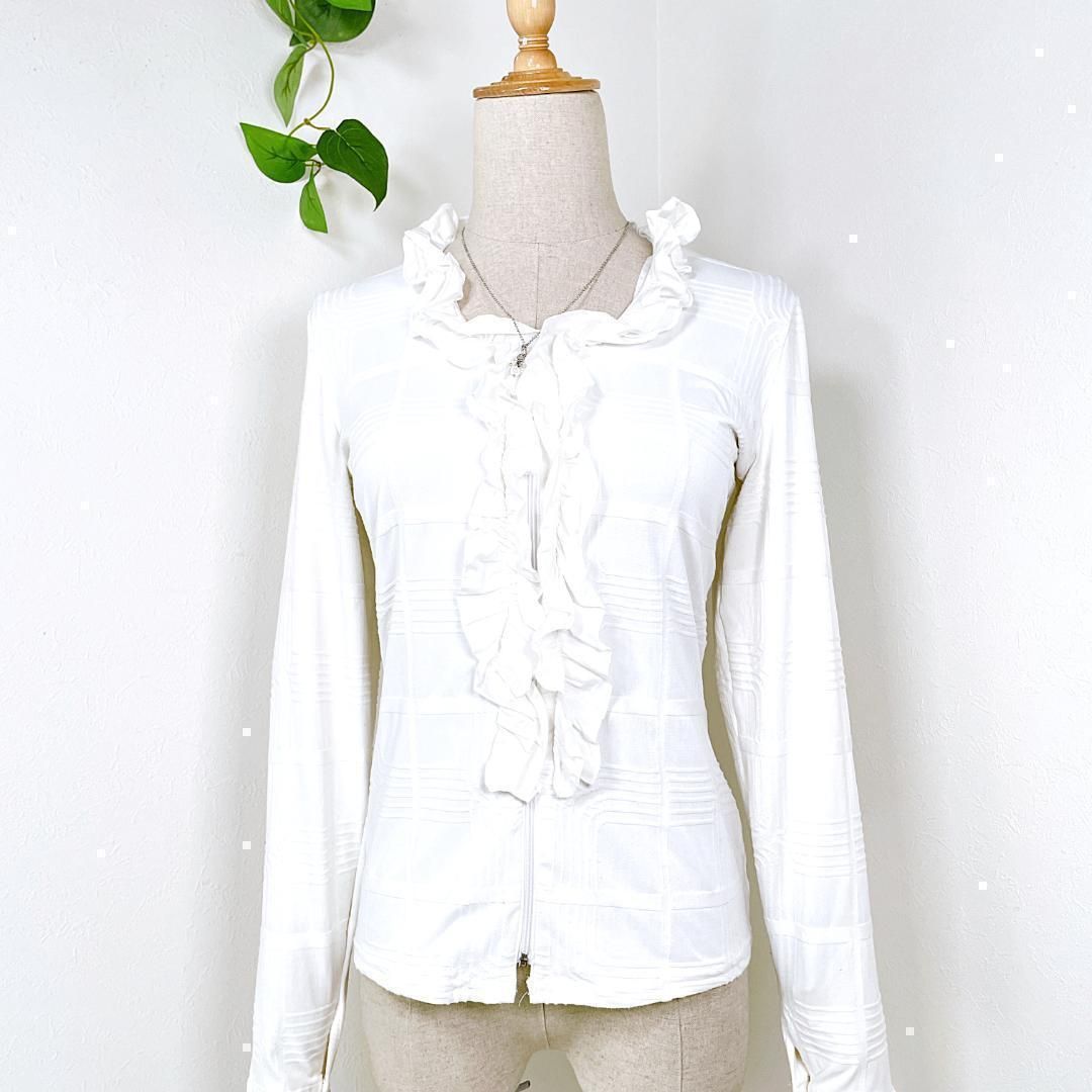 美品✨ NARACAMICIE ナラカミーチェ 胸元フリル シャツ ブラウス