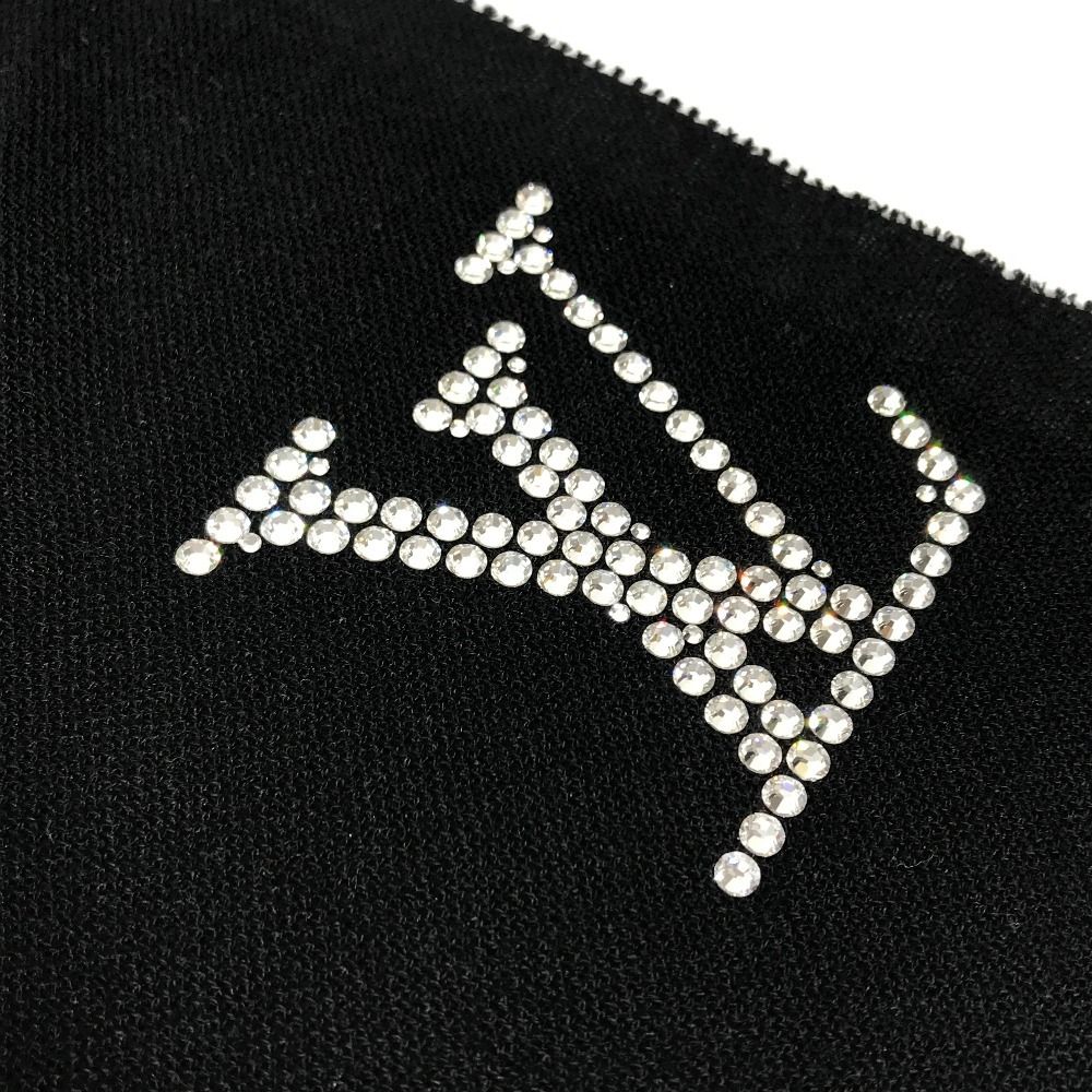 LOUIS VUITTON ルイヴィトン ストール ロゴ ラインストーン LV  