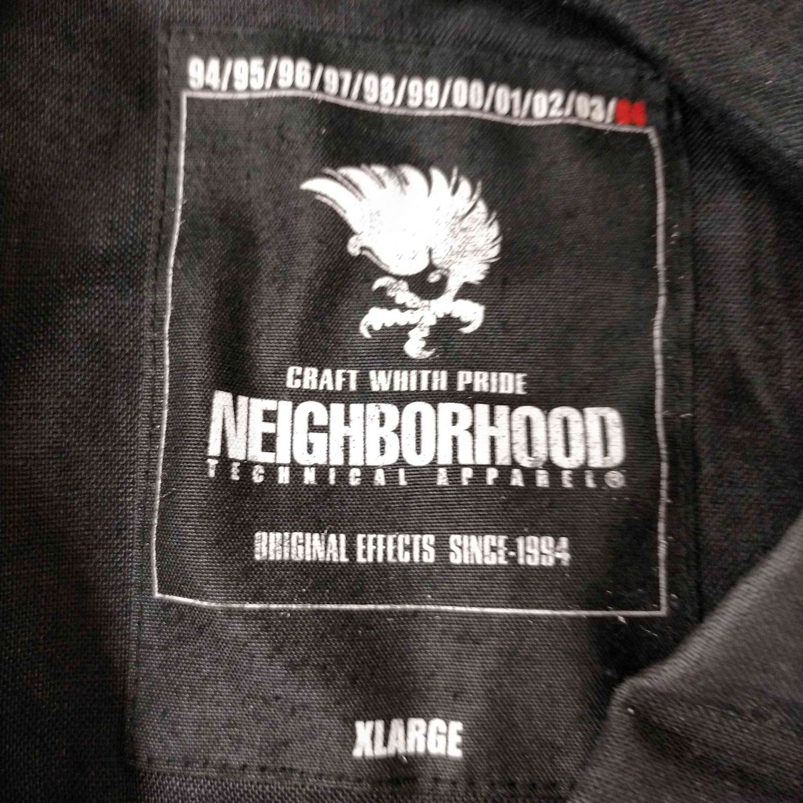 04 ネイバーフッドリネントラッカージャケット ブラック サイズM ネイバーフッド NEIGHBORHOOD 04SS リネントラッカージャケット メンズ