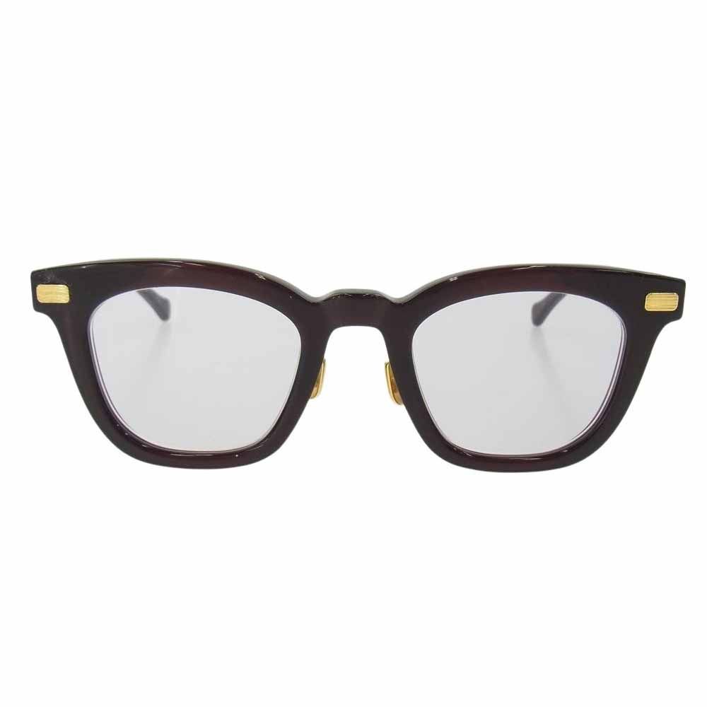 WACKO MARIA ワコマリア PL－008 × NATIVESONS  ネイティブサンズ サングラス アイウェア 眼鏡 ダークブラウン系【中古】