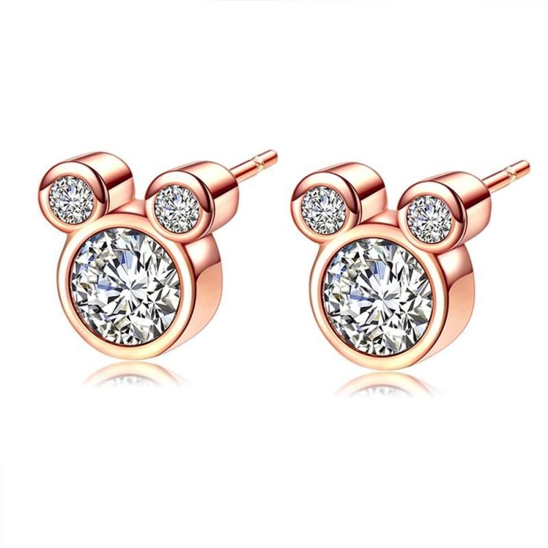 MIKAMU 猫 ピアス レディース CZダイヤモンド 18K 18金RGP 人気 MIKAMU 猫 ピアス レディース CZダイヤモンド 18K 18金RGP 人気