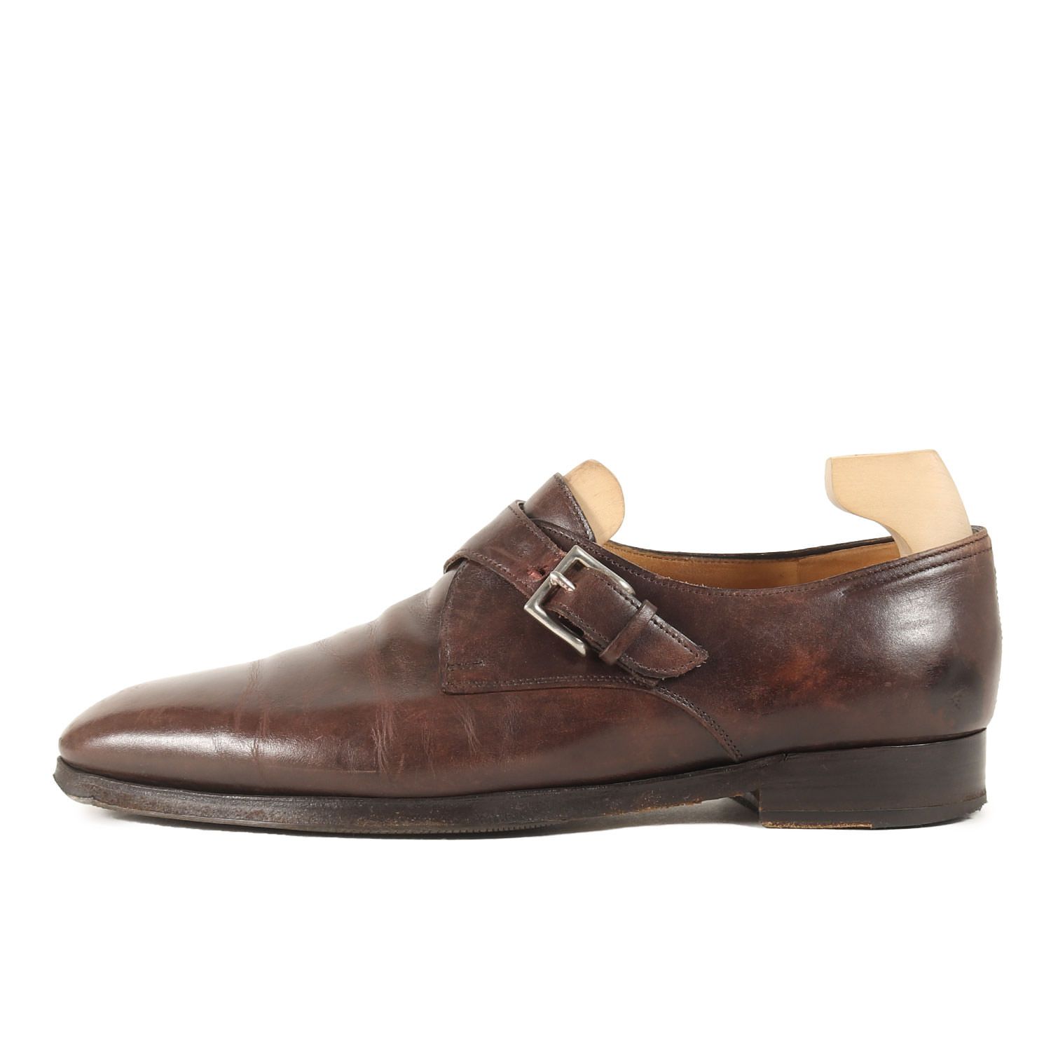 新品未使用 JOHN LOBB ASHILL John Lobb Ashill - Brown Pebble Calf - Pre-owned - Leffot