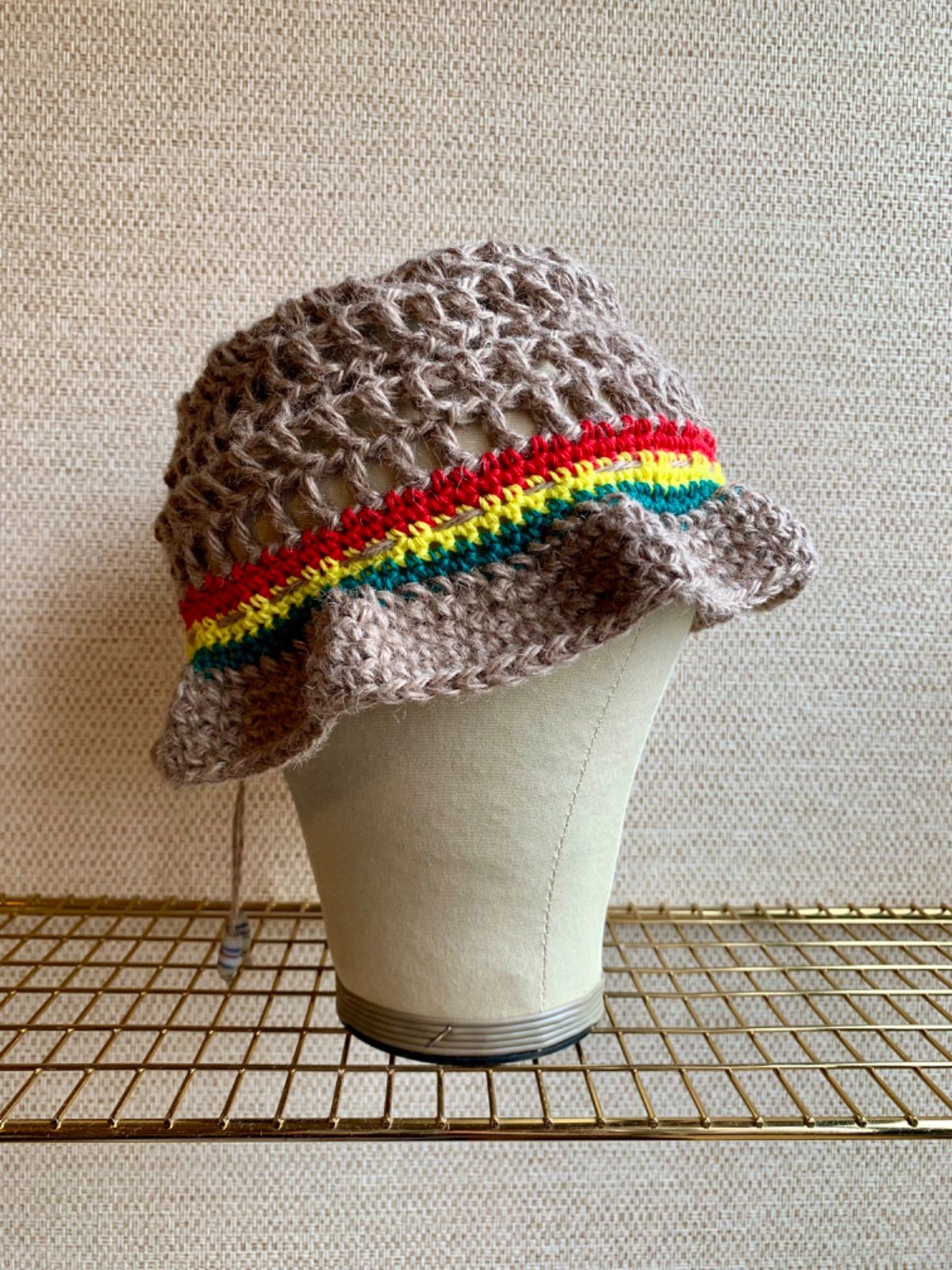 フランス ビンテージ 手編みの帽子 【公式通販】