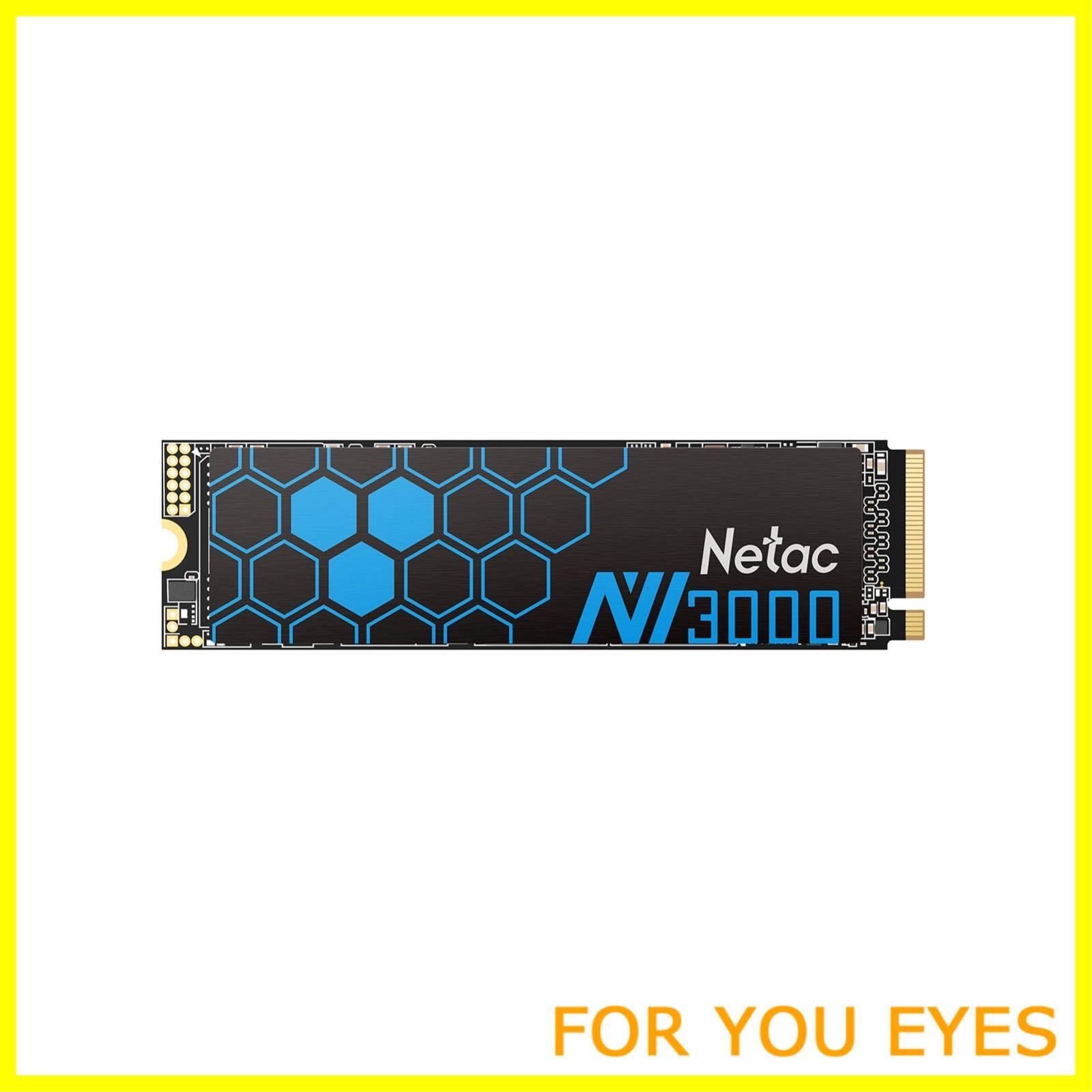 【数量限定】Netac M.2 SSD 500GB （ヒートシンク付 ） PCIe Gen3.0x4 NVME1.4 最大3300MB/秒 （ 3D Nand採用 ） SSD デスクトップ - NV3000 内蔵型SSD 静音性・低消費電力・耐振動・耐衝撃性