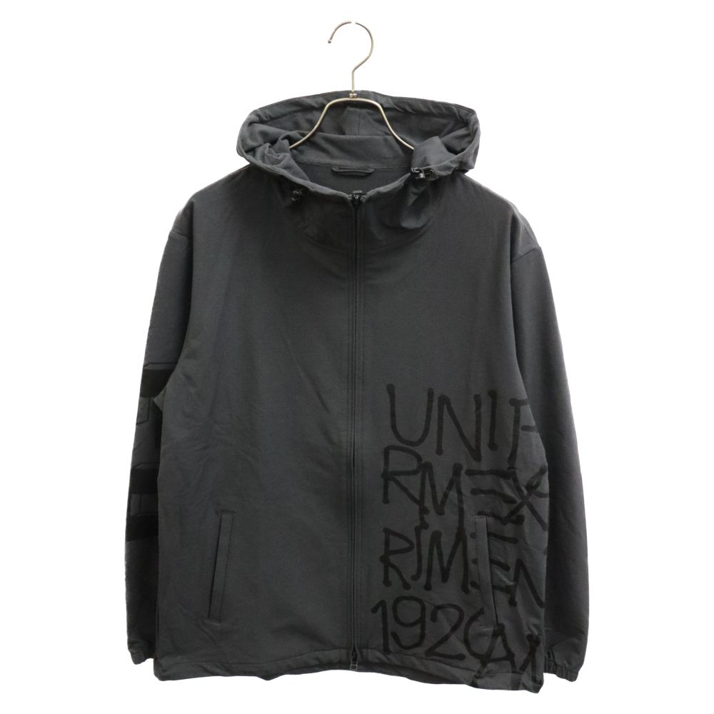 【美品】uniform experiment フーデッドブルゾン 4《XL》 黒 uniform experiment フーデッドブルゾン 4《XL》 黒