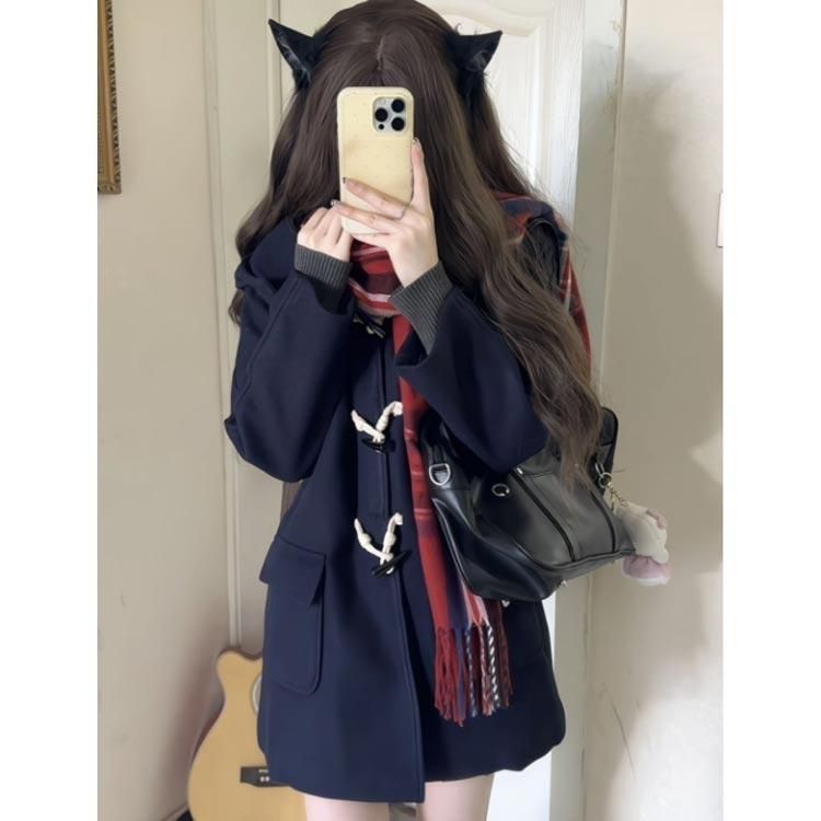 送料無料 ダッフルコート レディース 学生コート ダッフル コート アウター ロング ロングコート ピーコート Pコート 女子 男子 JK制服