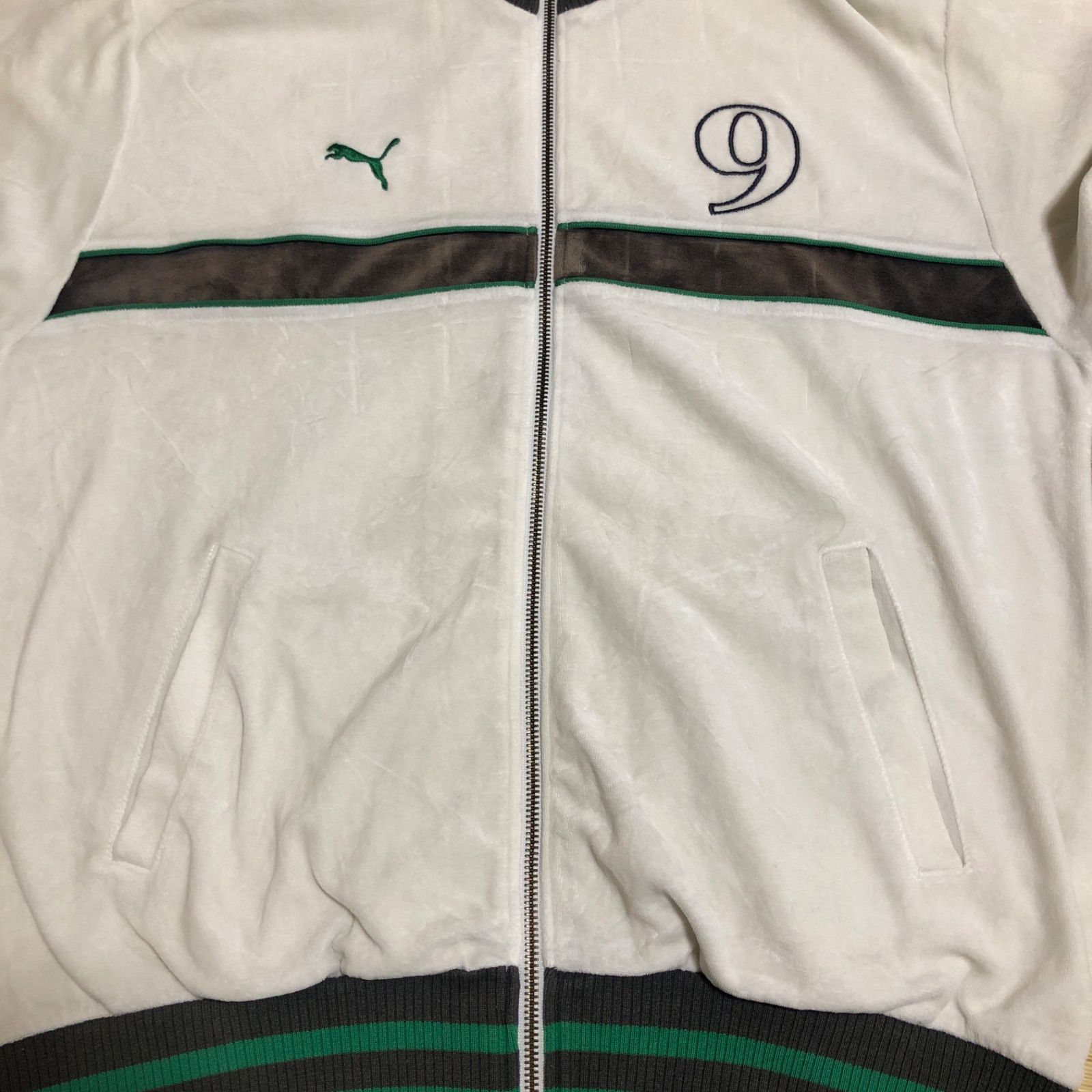 希少XL⭐️PUMA トラックジャケット/ジャージ 刺繍9ロゴ vintage 