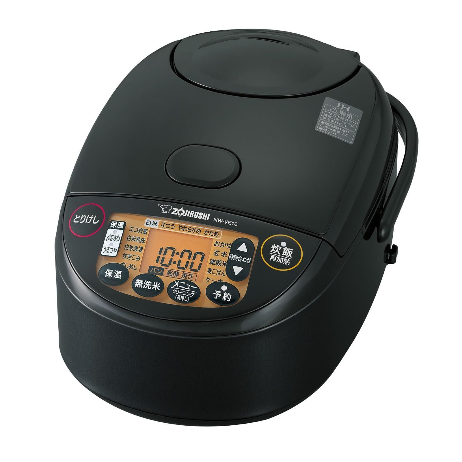 商品 象印マホービン 炊飯器 5.5合 め炊き IHタイプ 保温30時間 ブラック NW-VE10-BA