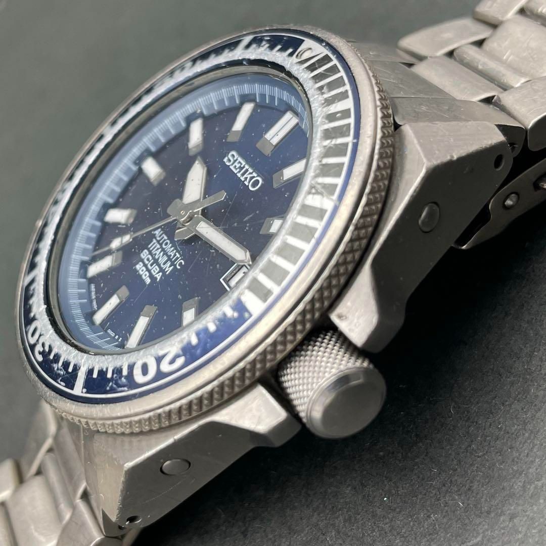 稼働OK！SEIKO セイコー　TITANIUM SCUBA 200m 稼働 美品 SEIKO SCUBA 200m メンズ腕時計 ダイバーウォッチ