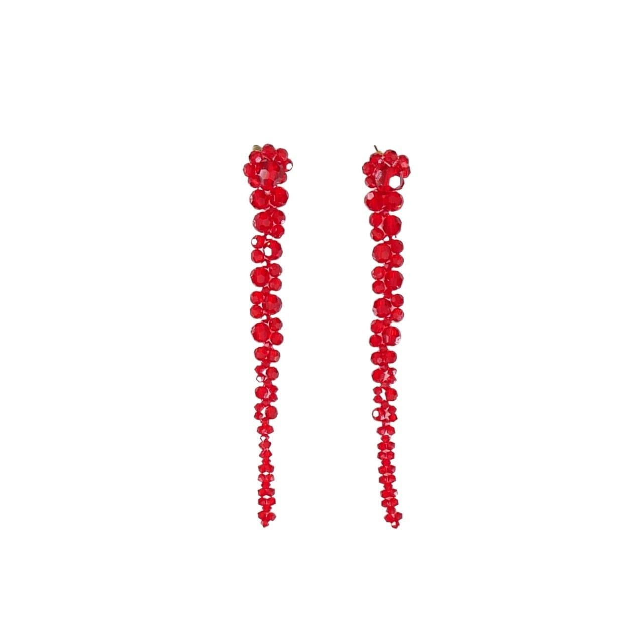 SIMONE ROCHA シモーンロシャ フラワーモチーフ ピアス クリスタル 
