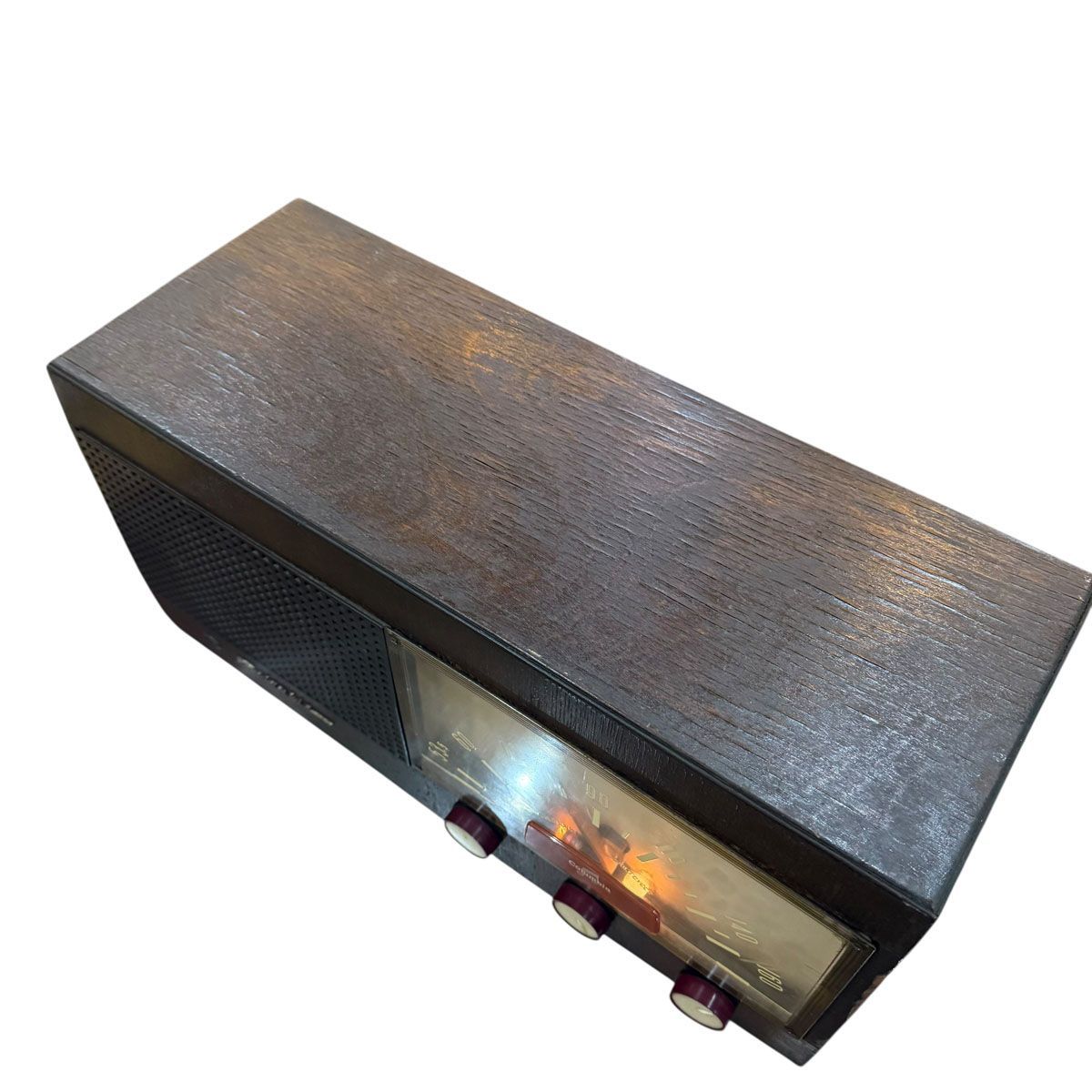 レトロ　ラジオ アンティーク　木製真空管ラジオ アンティーク◇コロンビア◇真空管ラジオ 昭和レトロ R-629 受信