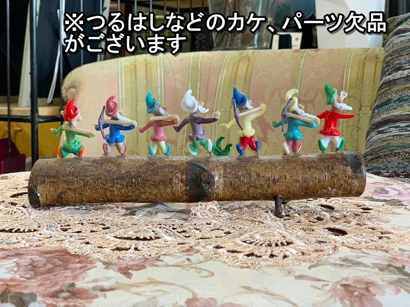 ボヘミアガラス 七人の小人 ガラス細工 BOHEMIA 白雪姫 行進