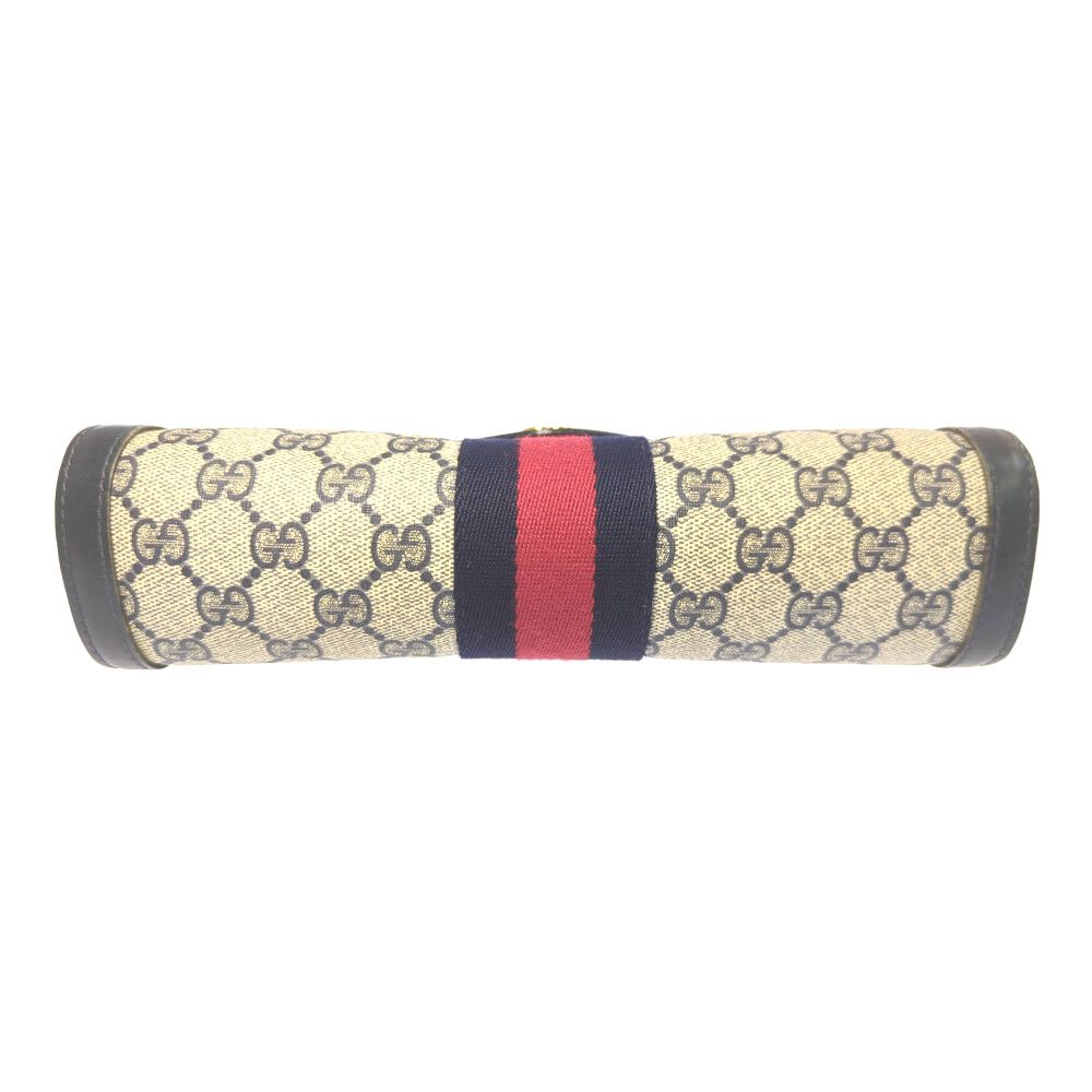 ✨美品✨GUCCI シェリーライン GG クラッチバッグ ネイビー レザー 美品 極上！Gucci シェリーライン クラッチバッグ セカンド