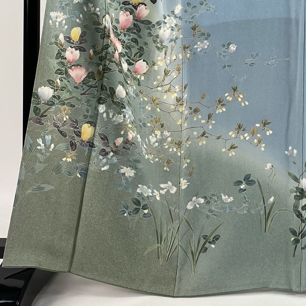 ☘️新品未使用*上質な長襦袢*雪輪花芝地紋*暈し染め*逸品*嬉しいロング丈♡ 楽天市場】【中古品】仕立て上がり 袷着物 「紅唐色 露芝の地紋