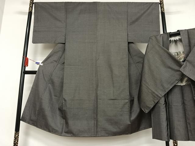 平和屋着物●男性 本場大島紬 アンサンブル 100亀甲 総詰め 正絹 ♥ AABB0163zg