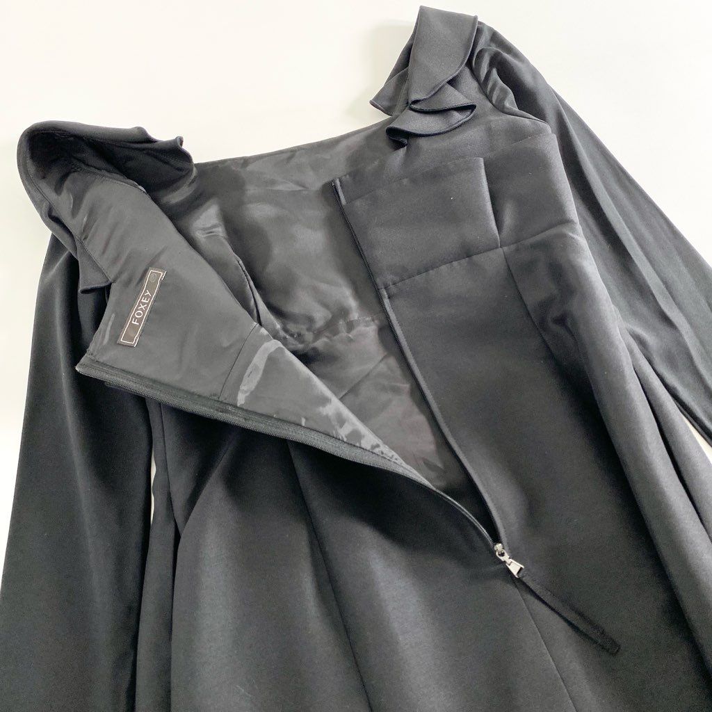 53c11 《美品》 FOXEY フォクシー チューリップラッフルワンピース