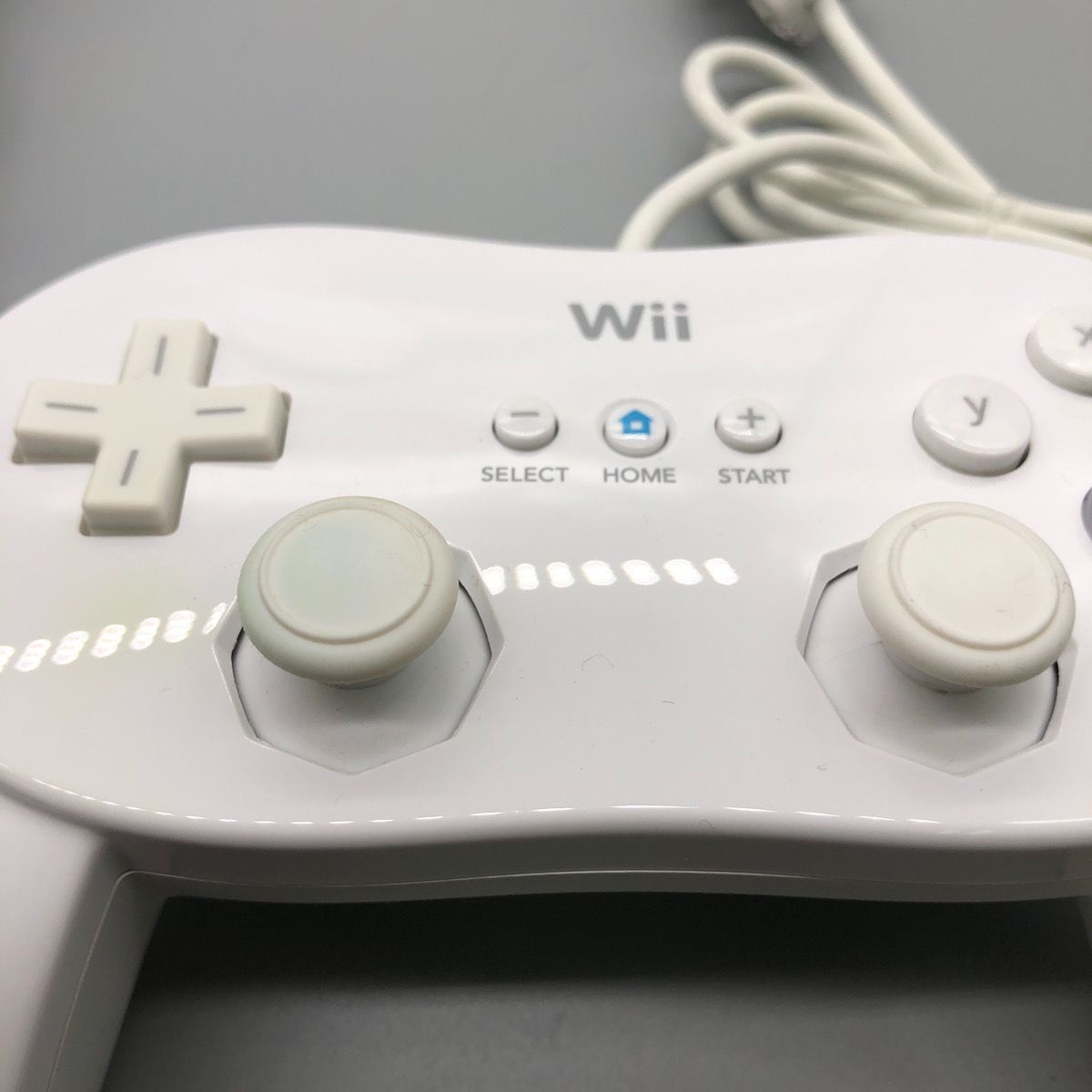 動作確認済】中古 Wii クラシックコントローラー PRO 白黒 クラコン 