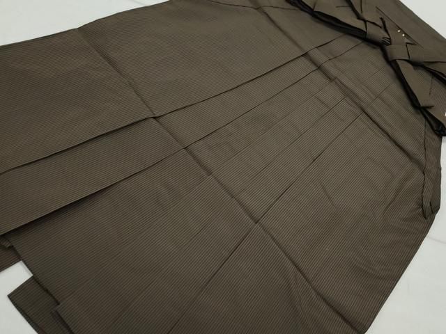 平和屋着物●男性 馬乗り袴 間道 三越扱い 正絹 CAAX1109vf