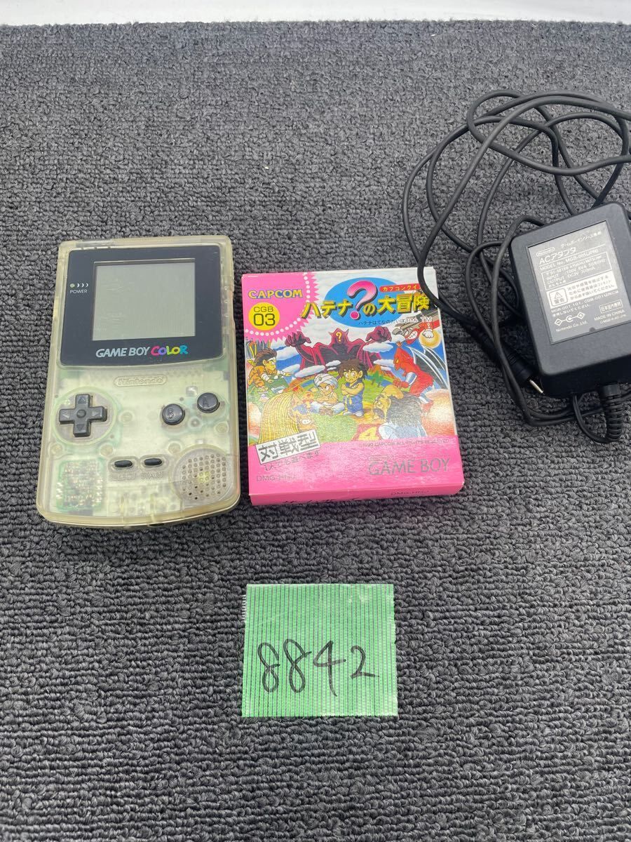 GBC ゲームボーイカラー クリア 本体＋ソフト＋アダプターセット