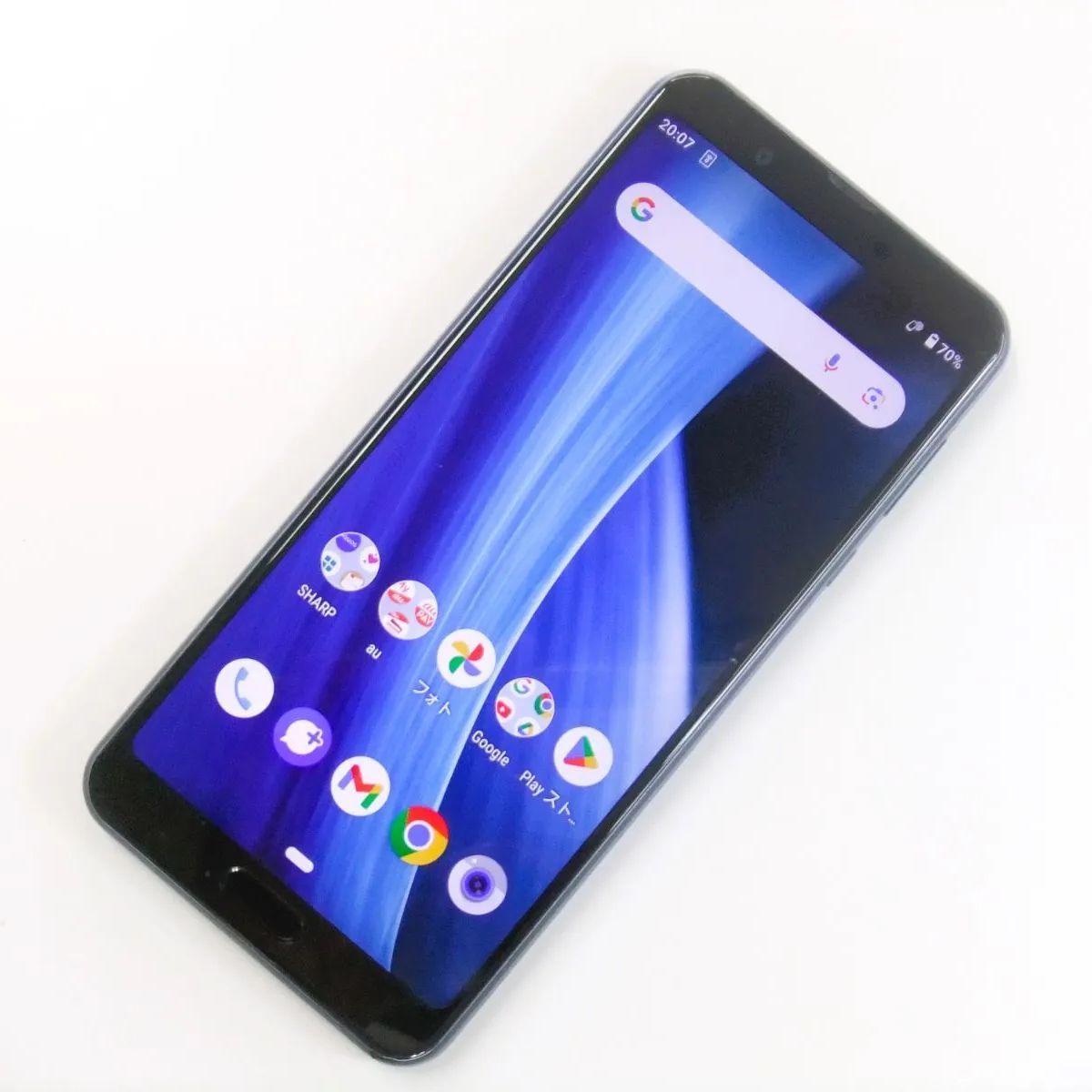 中古】 AQUOS sense3 plus サウンド SHV46 クラッシィブルー au SIMロック解除済 - メルカリ