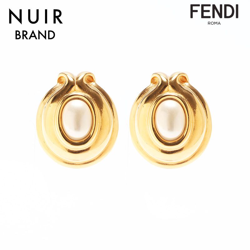 海外最新 FENDI フェンディ メルカリ - パール イヤリング 真珠
