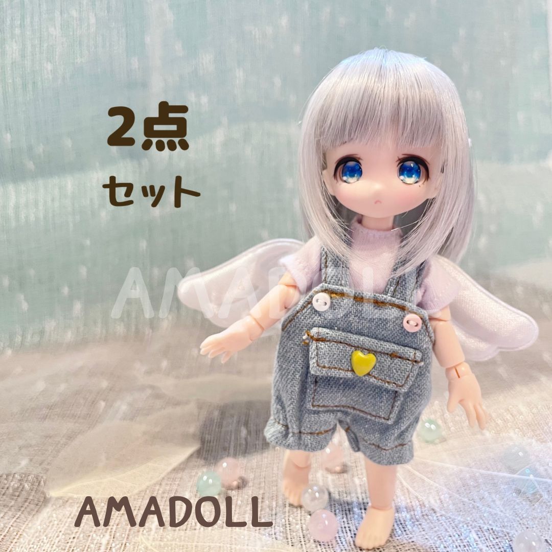 ねんどろいどどーる 服 セット 半袖 Tシャツ オーバーオール カスタム オビツ11 ボディ ウィッグ ヘッド アイ 素体 型紙 おようふく 身長調整  比較 互換 安い 靴 靴下 1/12 サイズ 男の子 女の子 かすたむ フェイス 店舗 販売店 衣装 H2 -