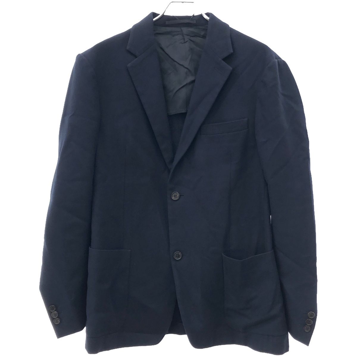 PRADA プラダ コットン2Bテーラードジャケット SDD10H ブルー 50 