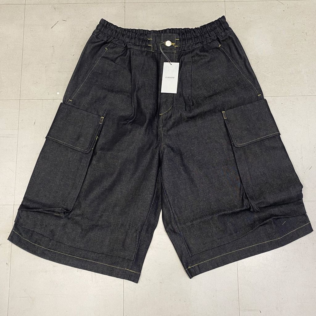パンツ CLESSTE DENIM CITY MILITARY HALF PANTS CLESSTE VINTAGE WASH SELVEDGE DENIM CITY MILITARY HALF PANTS