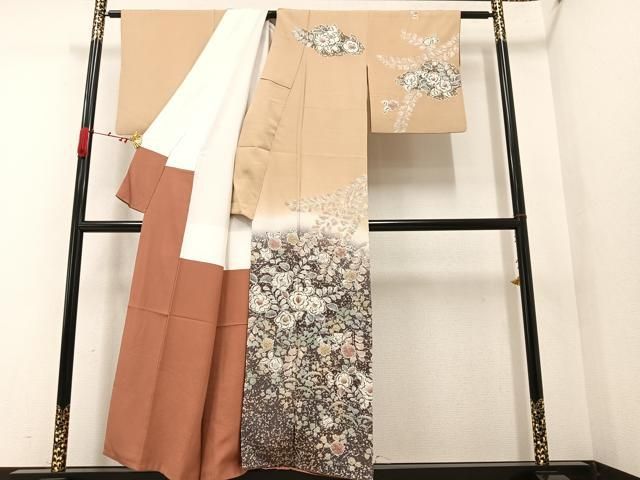 平和屋着物●訪問着　辻が花　絞り　暈し染め　正絹　逸品　AAAW0017ph 平和屋着物○訪問着 辻が花 絞り 暈し染め 正絹 逸品 AAAW0017ph