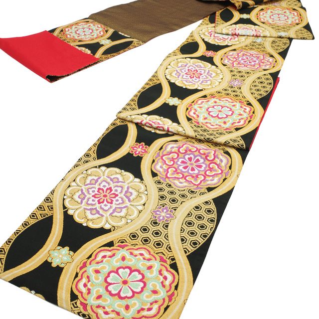 中古】 すごい値！ 袋帯 リサイクル 振袖用 フォーマル 正絹 京都 西陣