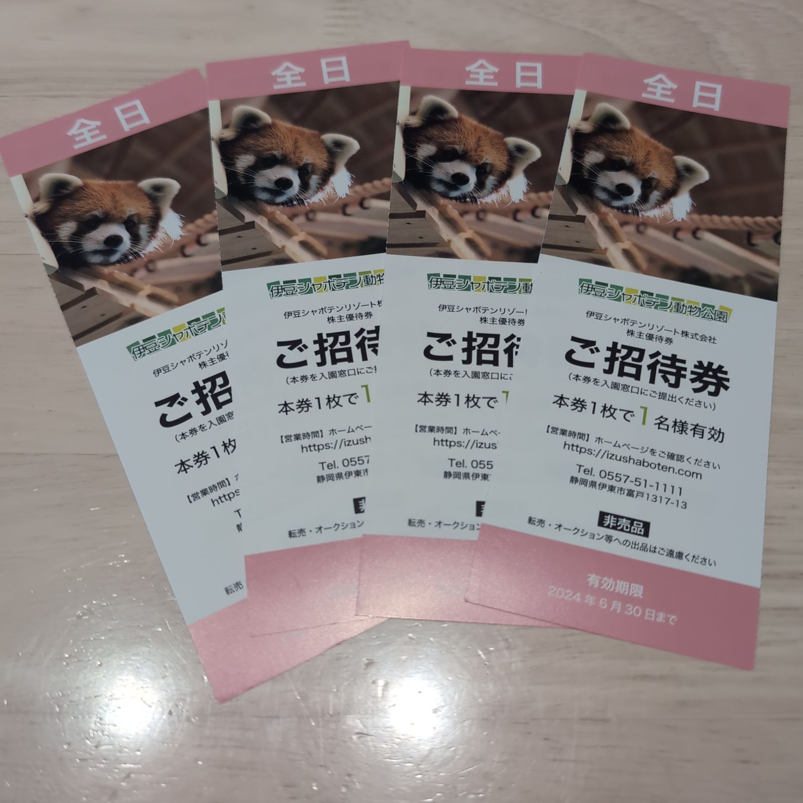 伊豆シャボテン動物公園 全日ご招待券7枚 ほしく