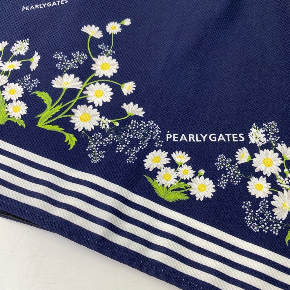 サイズ：00 PEARLY GATES パーリーゲイツ 2023年モデル ツイルスカート 花柄 ネイビー系 [240101491747] ゴルフウェア レディース ストスト サイズ：00 PEARLY GATES パーリーゲイツ 2023年モデル ツイルスカート