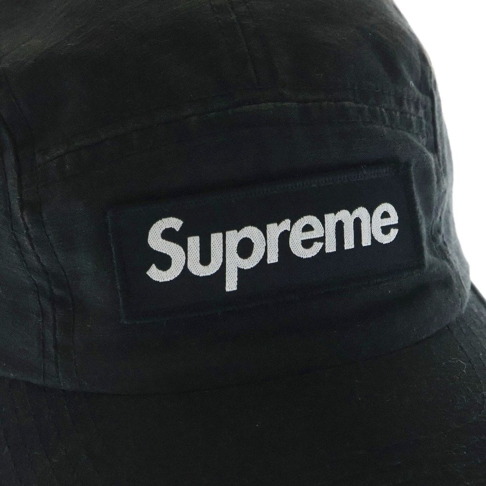 Supreme Military Camp Cap ブラック 22AW Supreme GORE-TEX Leather Camp Cap 'Black' SUP-SS22-782