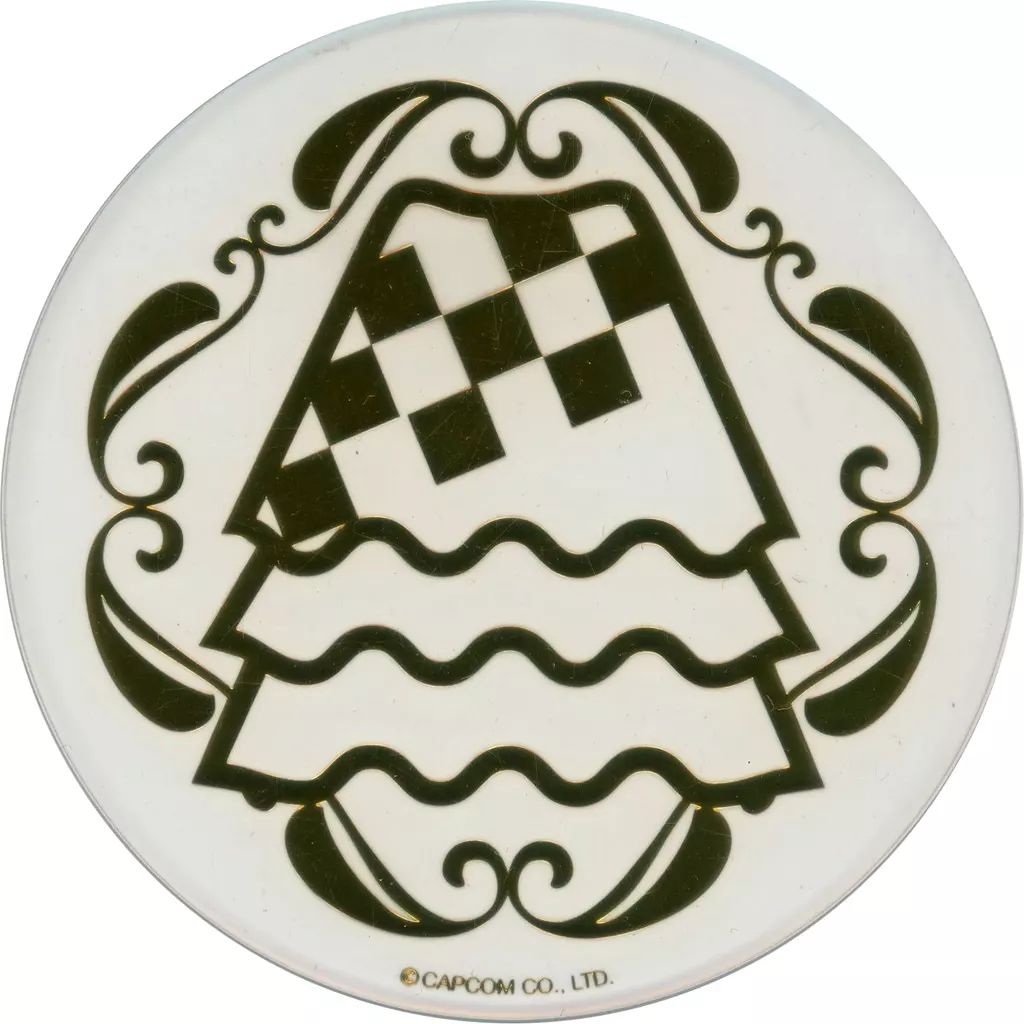 逆転裁判 御剣怜侍 アクリルスタンドキーホルダー コースター カプコンカフェ 中古】コースター 御剣怜侍 「CAPCOM CAFE×逆転裁判