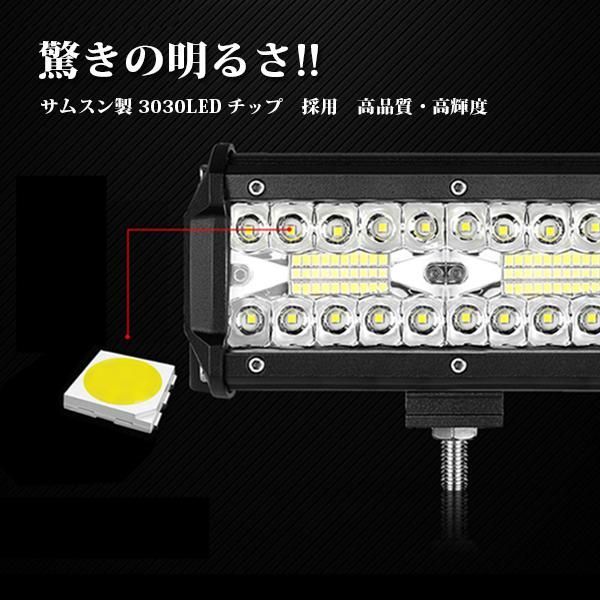 送料無料○ 12インチ LED ワークライト 作業灯 240W 6500K ホワイト 