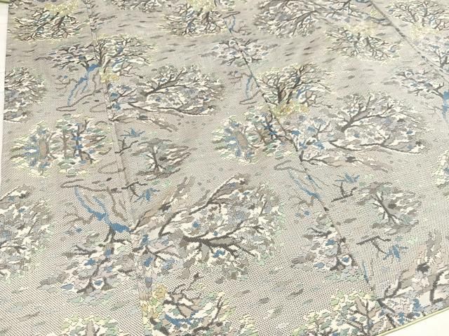 平和屋着物●本場大島紬　白大島　一元7マルキ　樹林文　正絹　逸品　AABB8198ph 平和屋着物○本場大島紬 白大島 一元7マルキ 樹林文 正絹 逸品 AABB8198ph