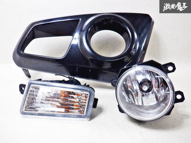 スバル純正 LA100F ステラ カスタム 後期 フォグランプ ウインカーランプ カバー パネル付き 3点セット 右 運転席 52712-B2150 即納 棚2H3D