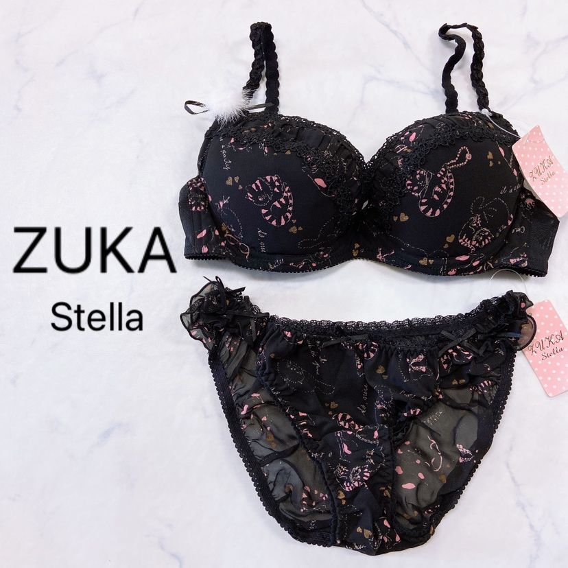 新品タグ付き】ZUKA Stella ズカ ステラ ブラジャー C70 ショーツ M