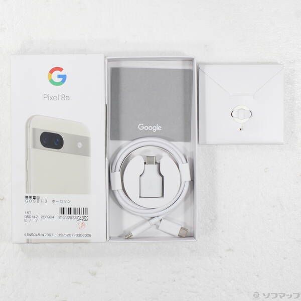 中古品〕 Google Pixel 8a 128GB ポーセリン G576D Y!mobile SIM