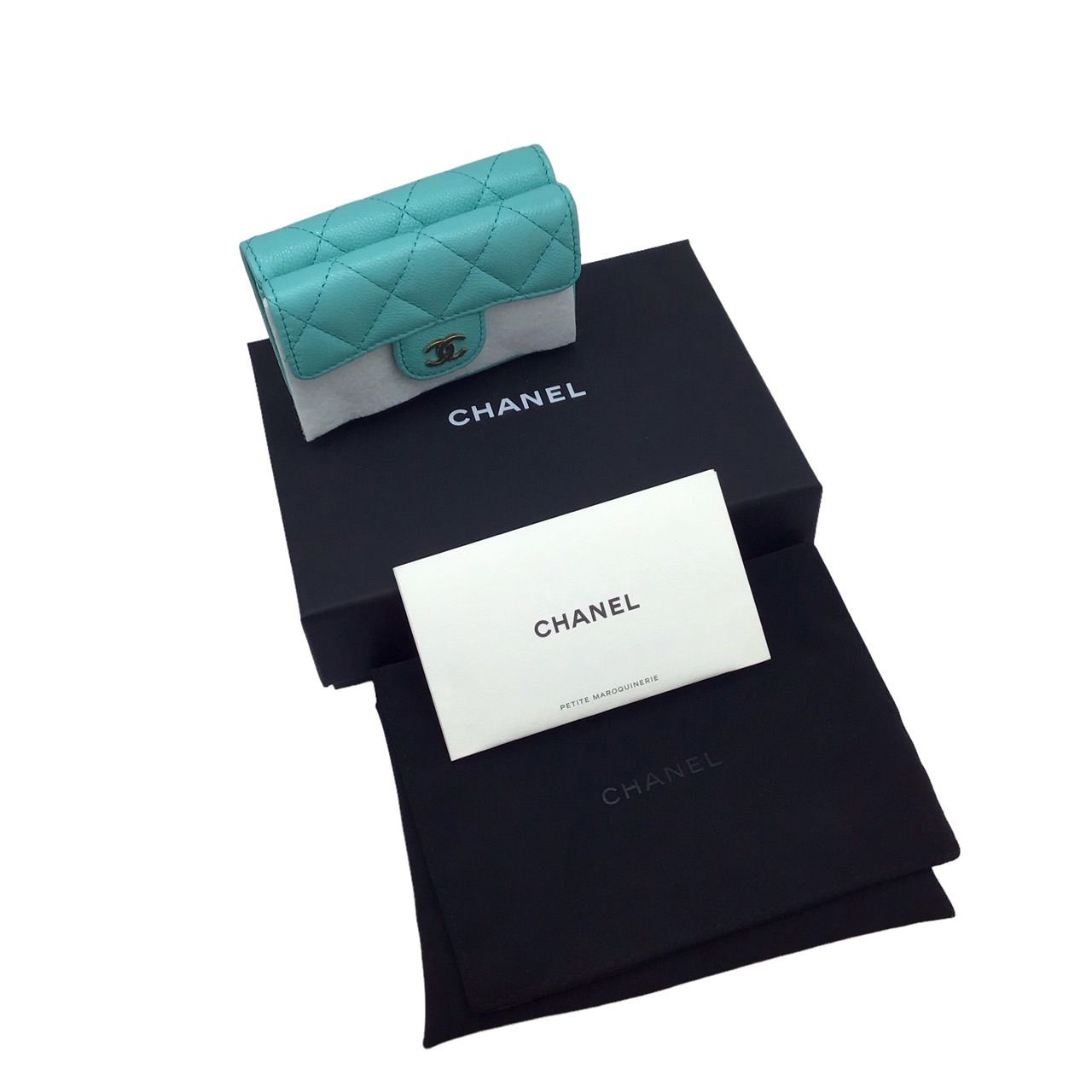 CHANEL　スモールウォレット 楽天市場】≪Brand new≫ CHANEL Small Flap Walette Black Gold