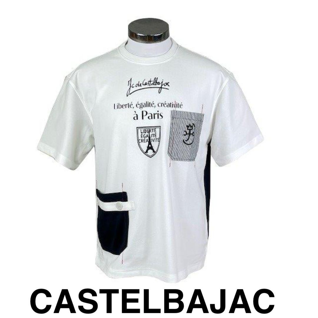 30％OFFカステルバジャックCASTELBAJAC半袖Tシャツ7214272111-1シロ