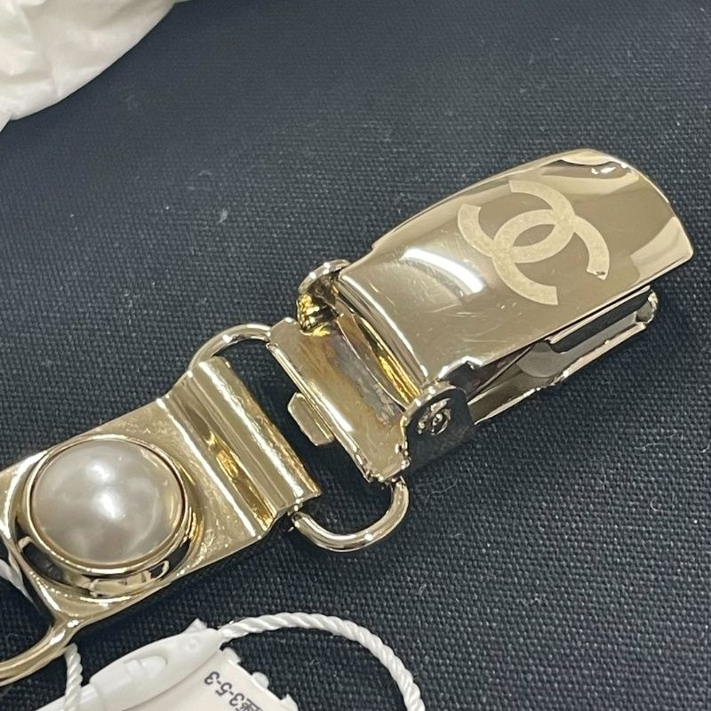 CHANEL シャネル サスペンダー パール A21K ゴールド金具 レザー レディースファッション【未使用】12411K126 - メルカリ