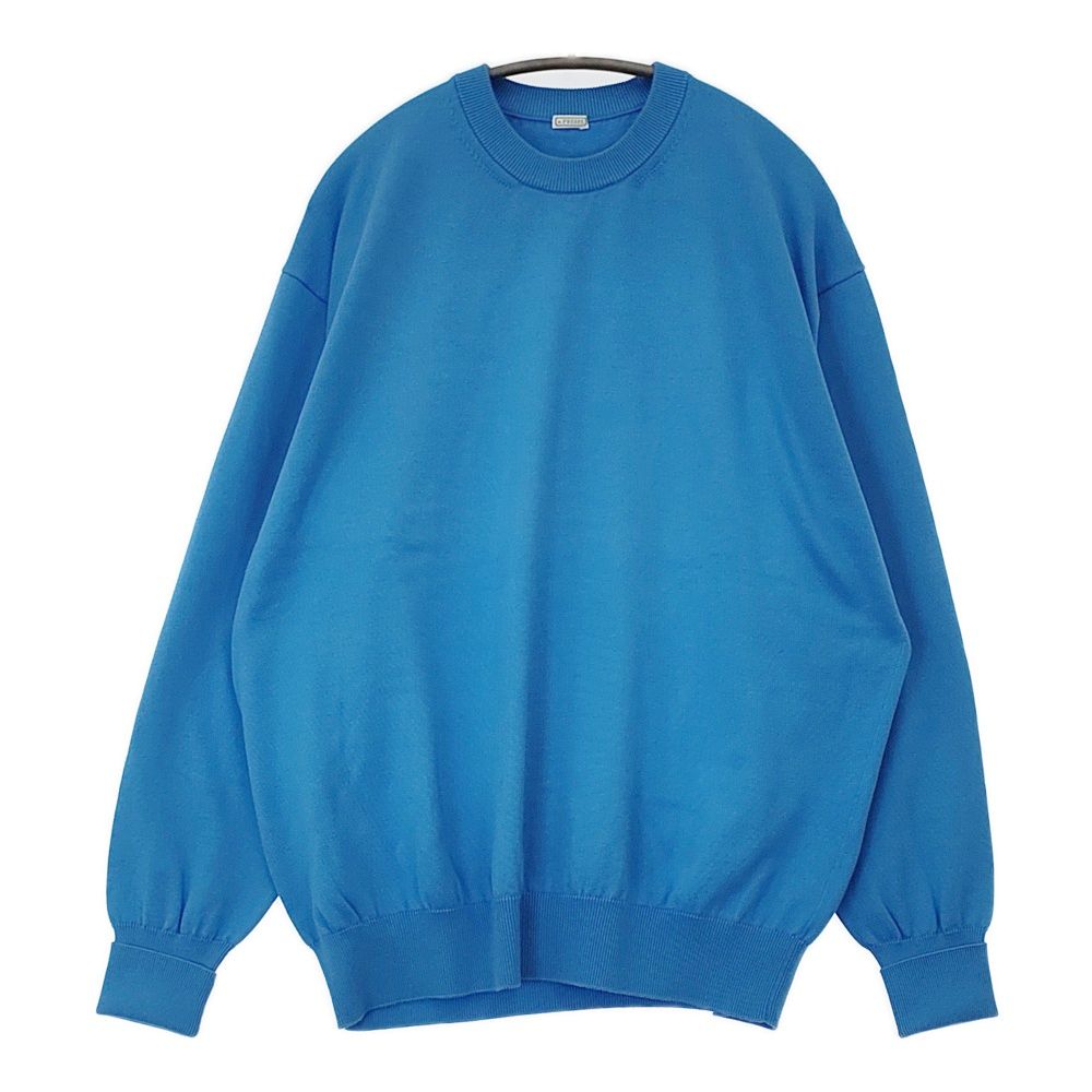 アプレッセ ニット Cotton knit L/S ターコイズ   新品 A.PRESSE 新品 Cotton knit L/S T-Shirt 定価35200円 サイズ3