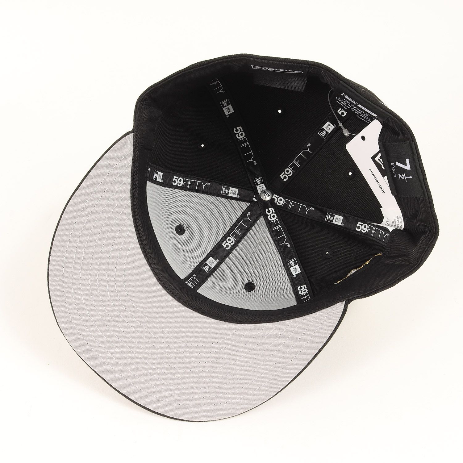 新品】Supreme シュプリーム キャップ ブラック 黒 サイズ:7 1/2(59.6